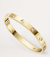 Golden love band bangle